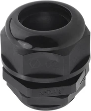 RTNLIT 1-1/2" NPT Cable Gland, Waterproof 1-1/2'' (1-Pack), Black 