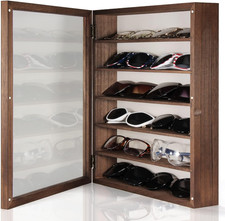 Sonnenbrillen Organizer Aufbewahrung Wandmontage: 13 x 15,6 Zoll Brillen Vitrine