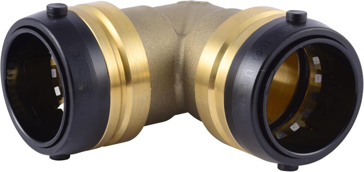 1-1/2 Inch 90 Degree Elbow Push to Connect Brass Plumbing Fitting
