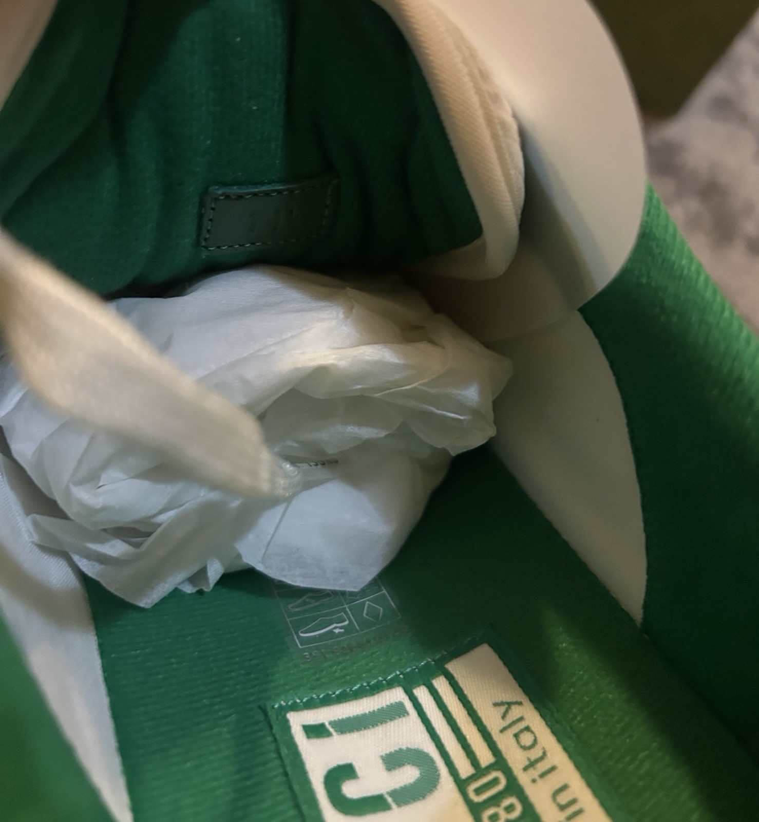 Gucci Men MAC80 Sneaker Off White Green Size UK 11.5/US 12 thumbnail 7