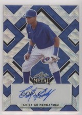 2022 Leaf Metal Blue Wave 1/7 Cristian Hernandez #BA-CH2 Auto 0u66