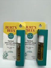  2 Burt's Bees Complexion Stick 0.26 oz Tea Tree Oil 99.9  Blemish