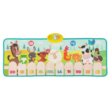Kids Piano Play Mat with Animal Sounds Foldable Soft  Easy to Clean 3 Years