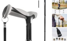 Walking Cane, Folding, Adjustable, Lightweight, Walking Canes for Men  Black