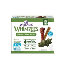Wellness WHIMZEES Value Pack Natural Dog Dental 89 Count Pack of 1 , Red