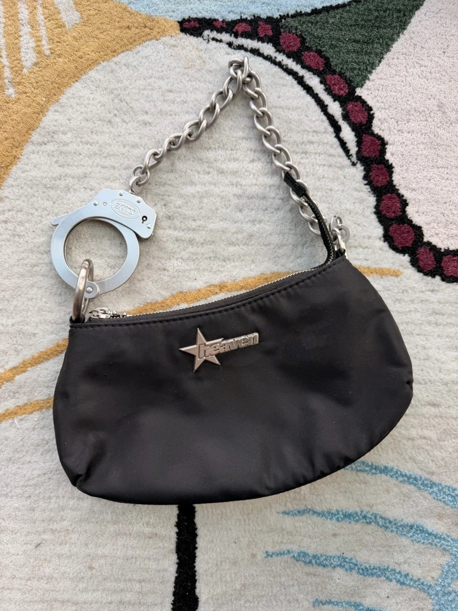 Heaven by Marc Jacobs Black Shoulder Bag with Handcuff Chain