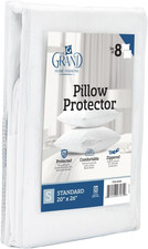 The Grand Pillow Covers Standard Size - Poly-Cotton Pillow Protector with Zipper