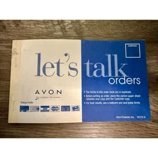 Avon Order Receipt Books "Let's Talk Orders" 79664-9 Carbon Copy Discontinued-