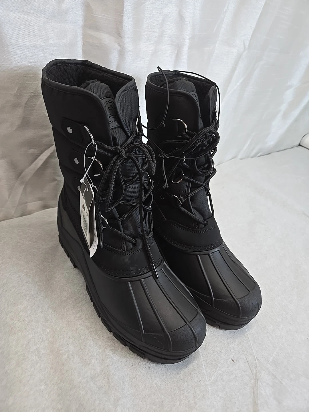 Polar Range Mens Peak Black Winter & Snow Boots 10 Medium (D ) p-5568