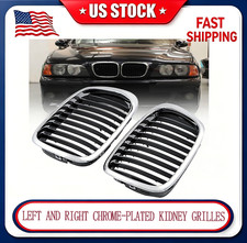 Chrome Black Front Kidney Grill Fits 97-03 Bmw E39 M5 Series 525i 528i 530i 540i Chrome Black Front Kidney Grill Fits 97-03 Bmw E39 M5 Series 525i 528i 530i 540i