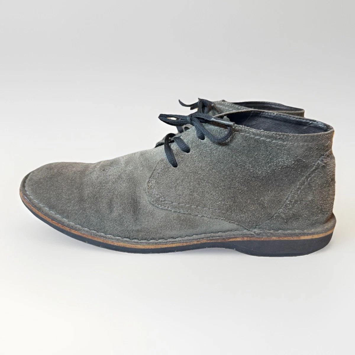John Varvatos Suede Chukka Boots Mens Size 8 M Gray Star USA John Varvatos Gray Suede Boots for Men for Sale | Shop New  main image 3