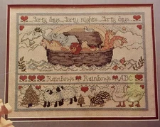 Noah’s Ark Sampler Cross Stitch Pattern in Leisure Arts the Magazine