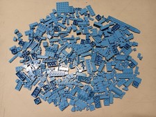 LEGO BULK LOT 440 MEDIUM BLUE PLATES BRICKS  SPECIALTY PIECES