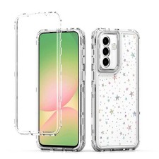 Clear Acrylic Case for Samsung Galaxy A57 5G with Stars Pattern