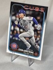 PETE CROW ARMSTRONG CUBS ROOKIE DEBUT RC 2024 TOPPS UPDATE #US91