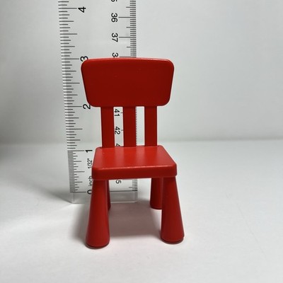 Dollhouse Furniture Red Chair Replacement Ikea