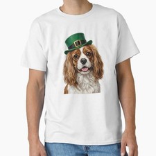 King Charles Spaniel Irish Dog St Patricks Day Cute T-Shirt
