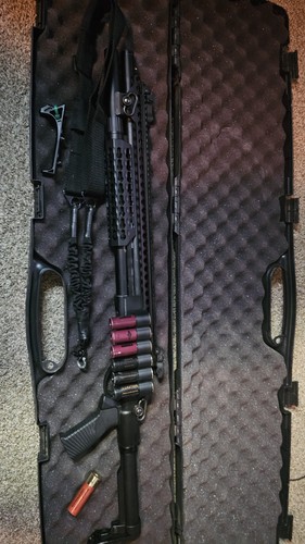 JAG Arms 6mm Scattergun SPX Gas Airsoft Shotgun With Case, Sling, And Shells.
