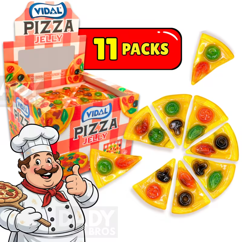 Vidal - Jelly Pizza - 11 x 66g Pizzas - Best Before 10/2027