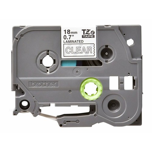 Ruban Laminé pour Etiqueteuses Brother TZE145 Gris 18mm - Afbeelding 2 van 3