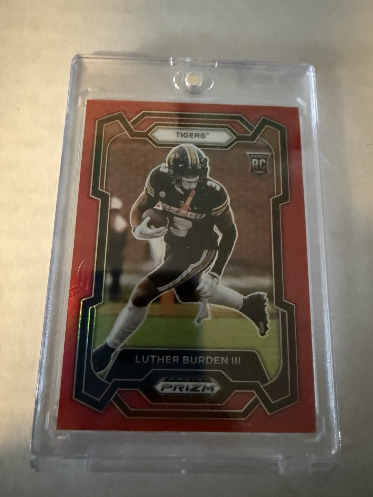 Panini 2024 Prizm Draft Picks Luther Burden III #198 Red Prizm /299 Missouri RC