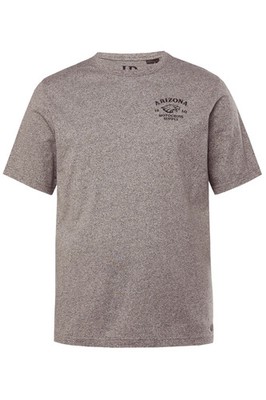 JP 1880 Herren große Größen T Shirt Halbarm Brustprint Melangejersey 838297