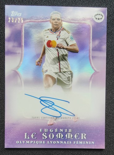 Eugenie Le Sommer Topps Aitana Bonmati Platinum Curated Set Autograph 23/25 Lyon