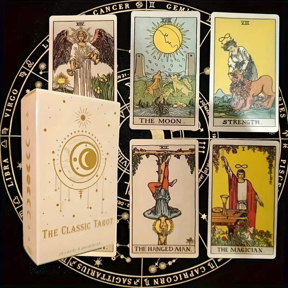 The Classic Tarot Cards Deck 78Pcs For Easy Beginners Fate Fortune Telling Party