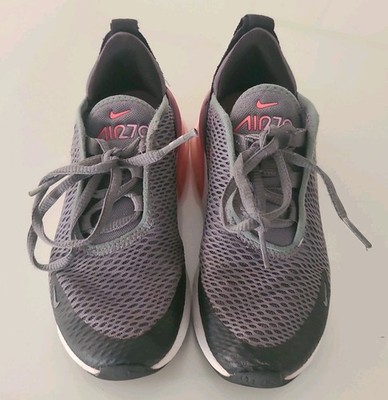 Youth Nike Air Max 270 Smoke Grey Hyper Pink Sneakers Shoes AO2372-031 Size 12C 