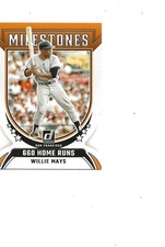 2024 PANINI MILESTONES 600 HOME RUNS HALL OF FAME WILLIE MAYS