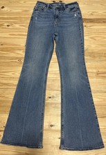 Old Navy Higher High Rise Flare Med Wash Womens Blue Jeans Sz 6