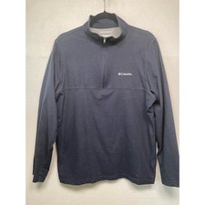 Columbia Omni-Wick Navy 1/4 Zip, Size M, Blue