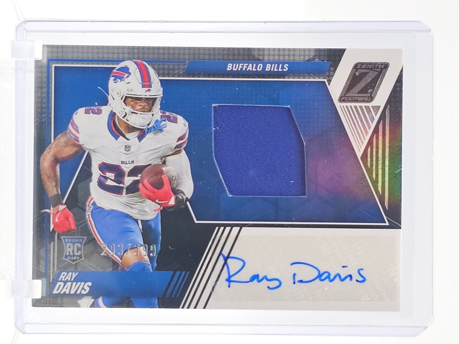 Ray Davis Panini Zenith #241 Autograph Patch