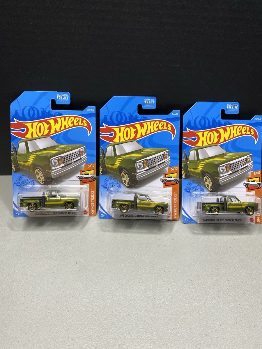 Hot Wheels 1978 Dodge Li'L Red Express Treasure Hunt 3 Truck Lot