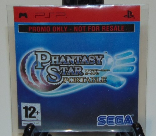 Jeu PSP Phantasy Star Portable - Version Promo Only, Bon état, Boîtier Et Disque Complets