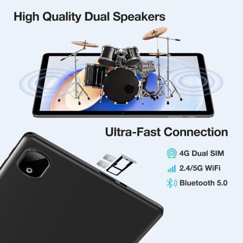 DOOGEE T30E Android 14 Tablet, 11 inch Tablet 9GB+128GB Octa Core 8000mAh 4G LTE - Picture 4 of 8