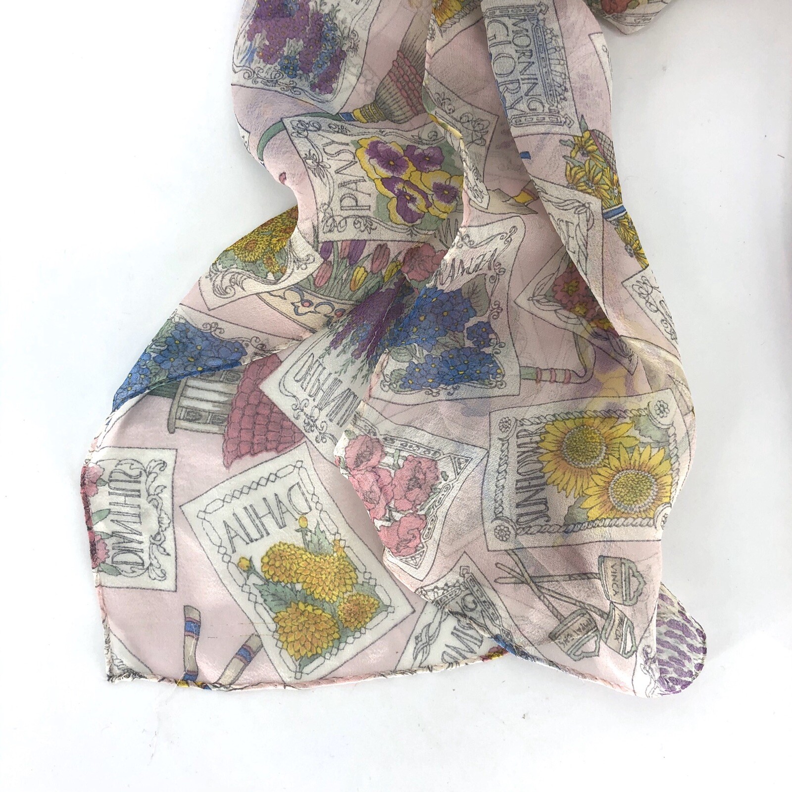 Essential Classics Silk Scarf Rectangular Romanti… - image 3