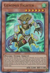 Genomix Fighter - MP14-EN156 - Ultra Rare - 1st Edition x3 - Near Mint