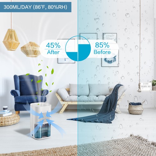 900ML Mini Dehumidifier Moisture Absorber Home Office Air Purify Dryer - 第 7/11 張圖片