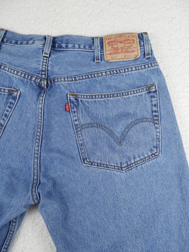 Levis 505 Jeans Mens Size 38x36 Vintage Y2K 2000s Regular Fit Blue Wash Skater - Picture 5 of 15