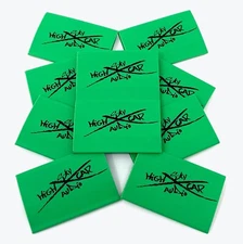 (10) 2/0 or 1/0 Gauge GREEN 1.5" x 2" Heat Shrink Tube 4 Ring Terminals Tubing