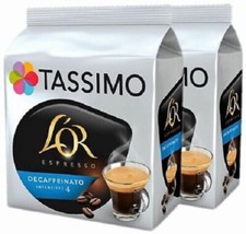 X32 TASSIMO L'Or Espresso DECAFFEINATO Intensity 4 Dosettes café - T-Discs Pods