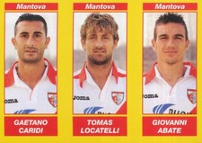 589 CARIDI - TOMAS LOCATELLI - ABATE AC.MANTOVA STICKER CALCIATORI 2010 PANINI