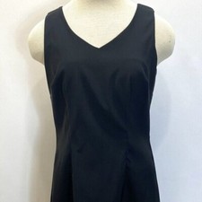 CDC Women Sleeveless Above Knee V-Neck Cocktail/Party Black Dress Size 6