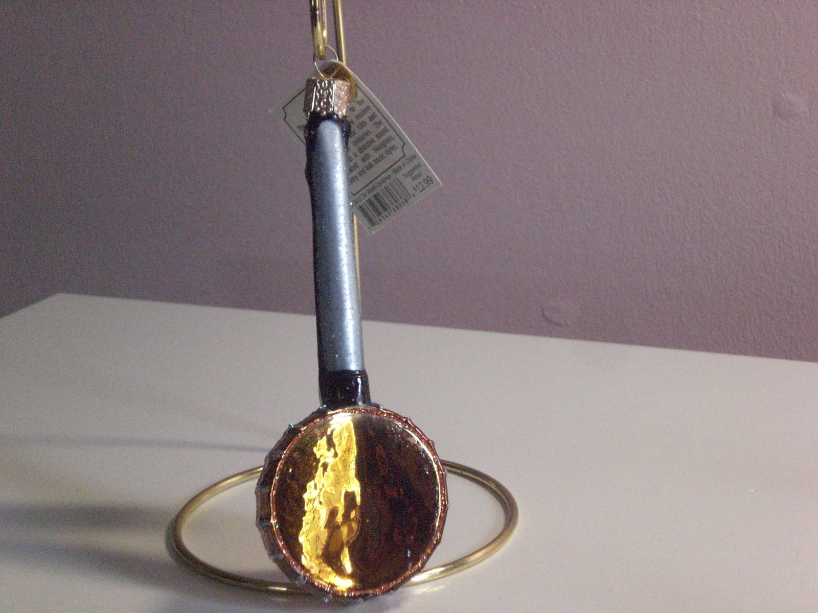 Old World Banjo Glass Ornament eBay