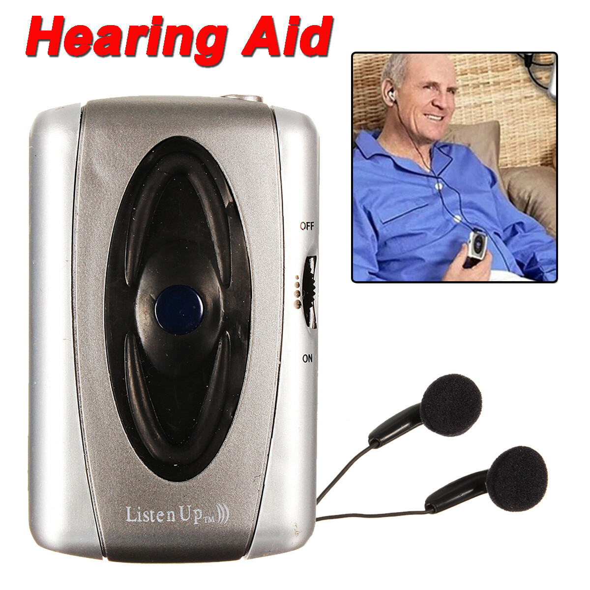 Listen Up Voice Hearing Aid Listening Device Sound Amplifier