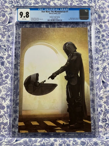 STAR WARS MANDALORIAN #1 CGC 9.8 WP Mike Mayhew Virgin Variant 1000 copies HTF