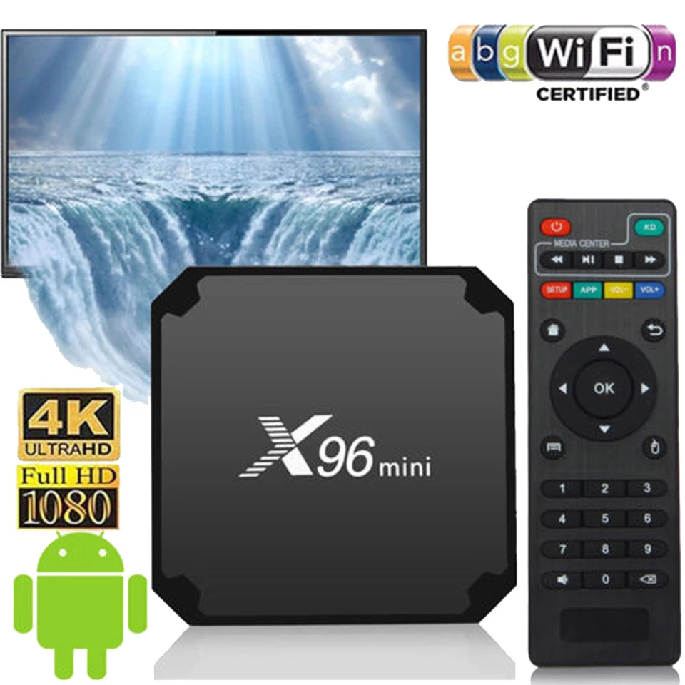 Reproductor multimedia X96 TV Box Android 7.1.2 S905W Quad Core WiFi HD 2GB+16GB 4K - Imagen 2 de 4