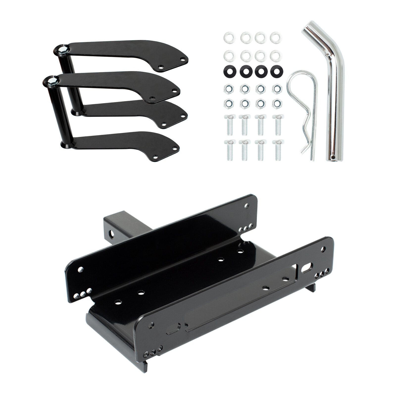 BPFAC ZEAK Winch Mounting Bracket Cradle Mount for SUV Truck Fits 8000