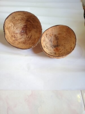 Ceylon Coconut Shell Halves 100% Natural Pure Eco Friendly MEDIUM COCONUT SHELL